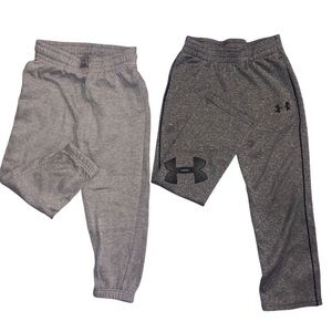 Under Armour Kids Charcoal and Light Gray Joggers